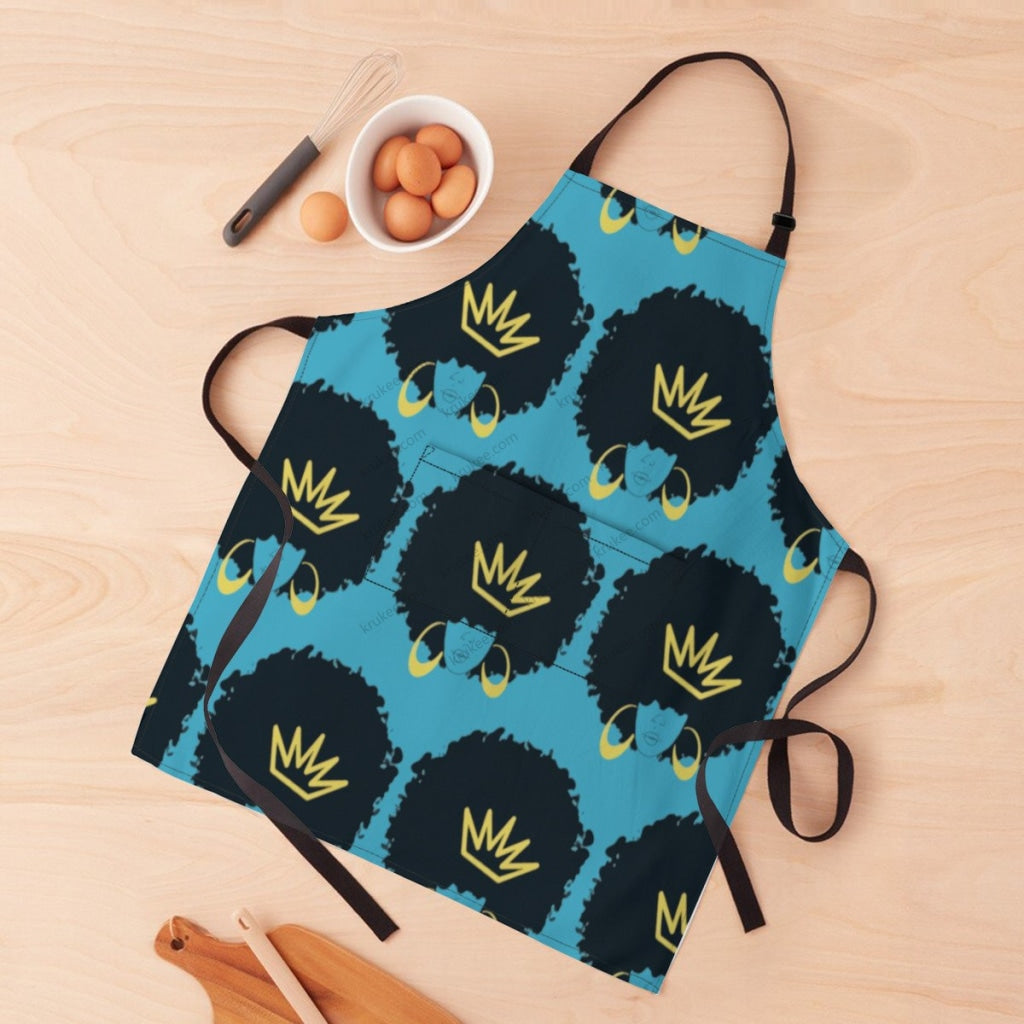 African Culture Art Print Apron White / One Size