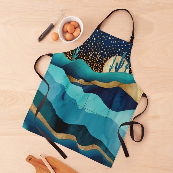 African Culture Art Print Apron White / One Size