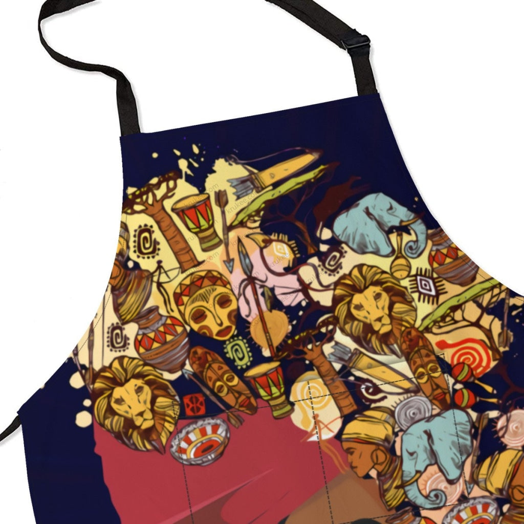 African Culture Art Print Apron