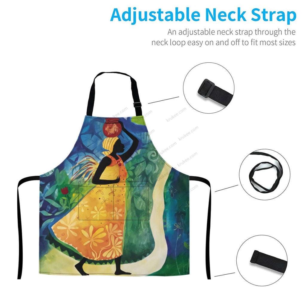 African Culture Art Print Apron