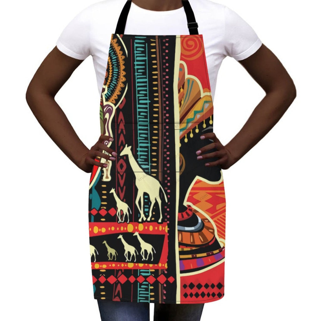 African Culture Art Print Apron