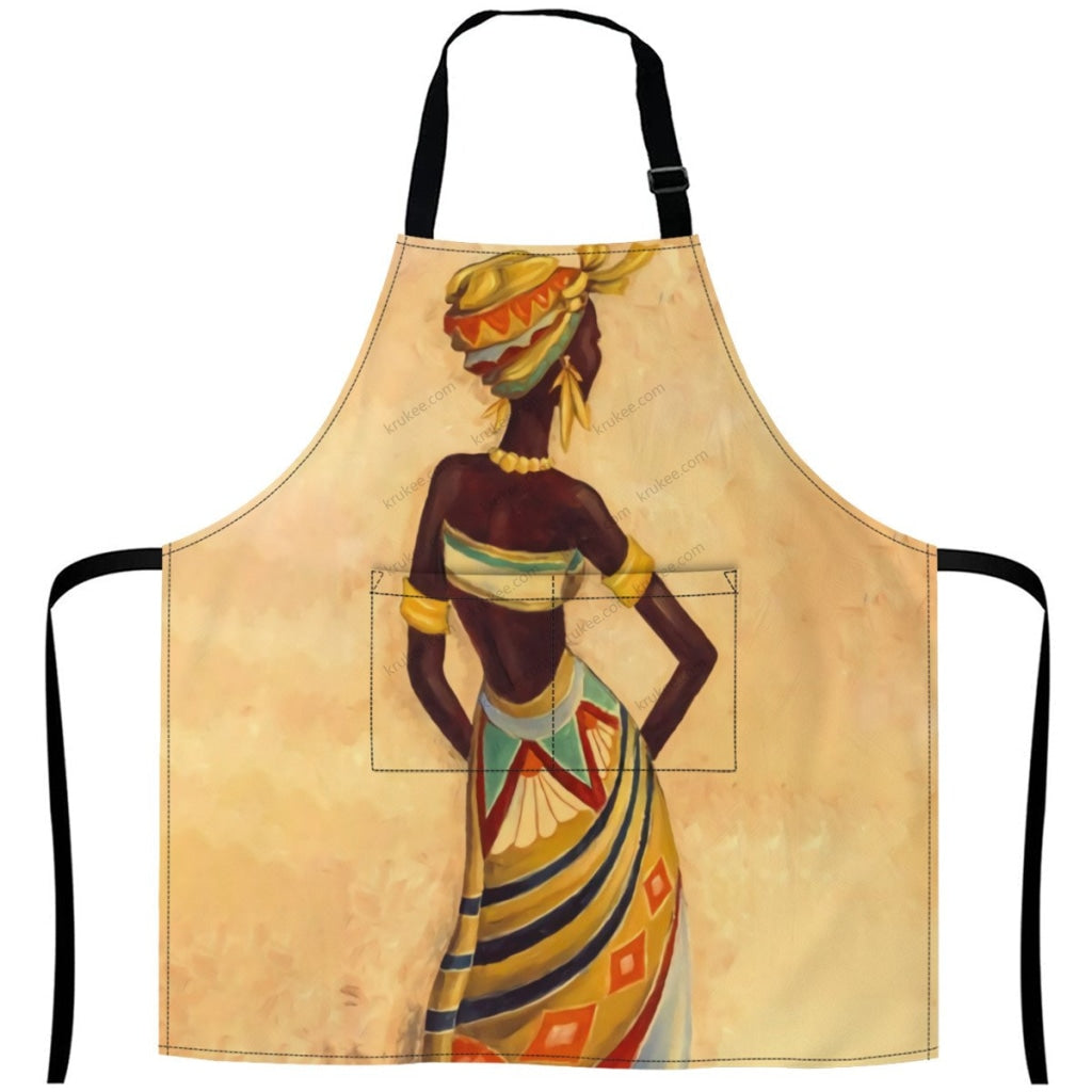 African Culture Art Print Apron