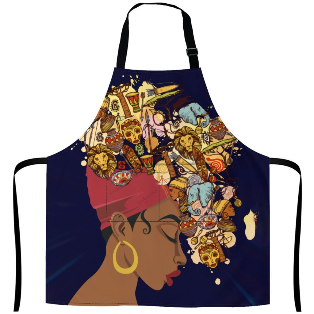 African Culture Art Print Apron