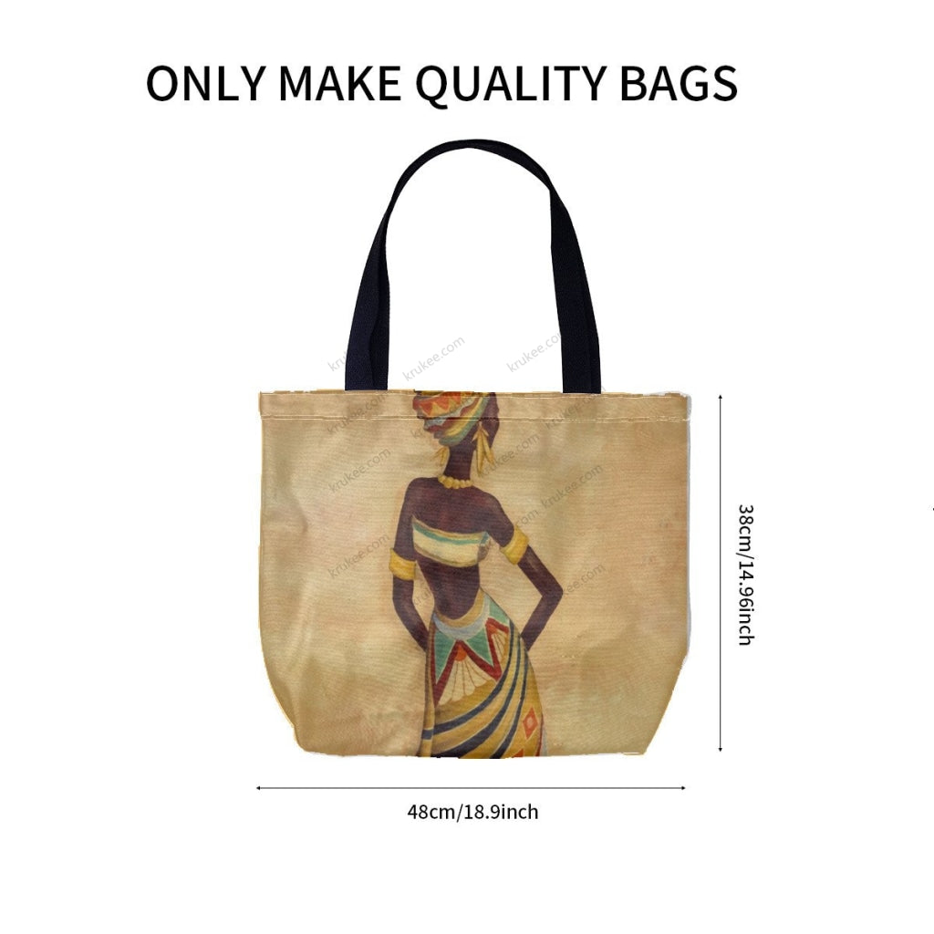 African Culture Art Printcanvas Tote Bag