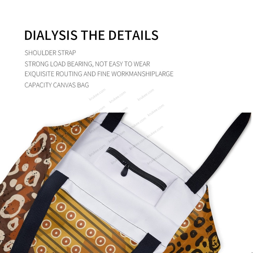 African Culture Art Printcanvas Tote Bag