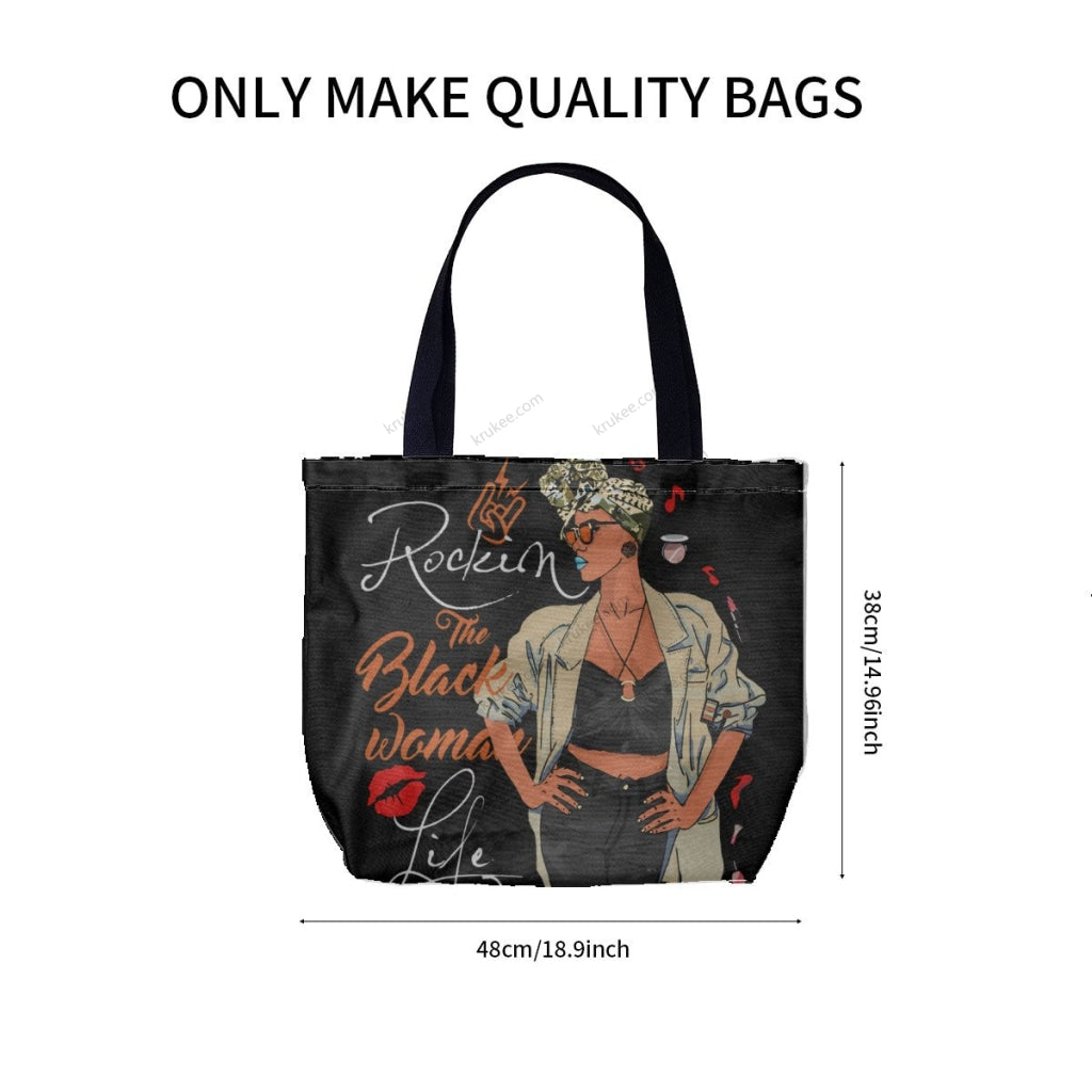 African Culture Art Printcanvas Tote Bag