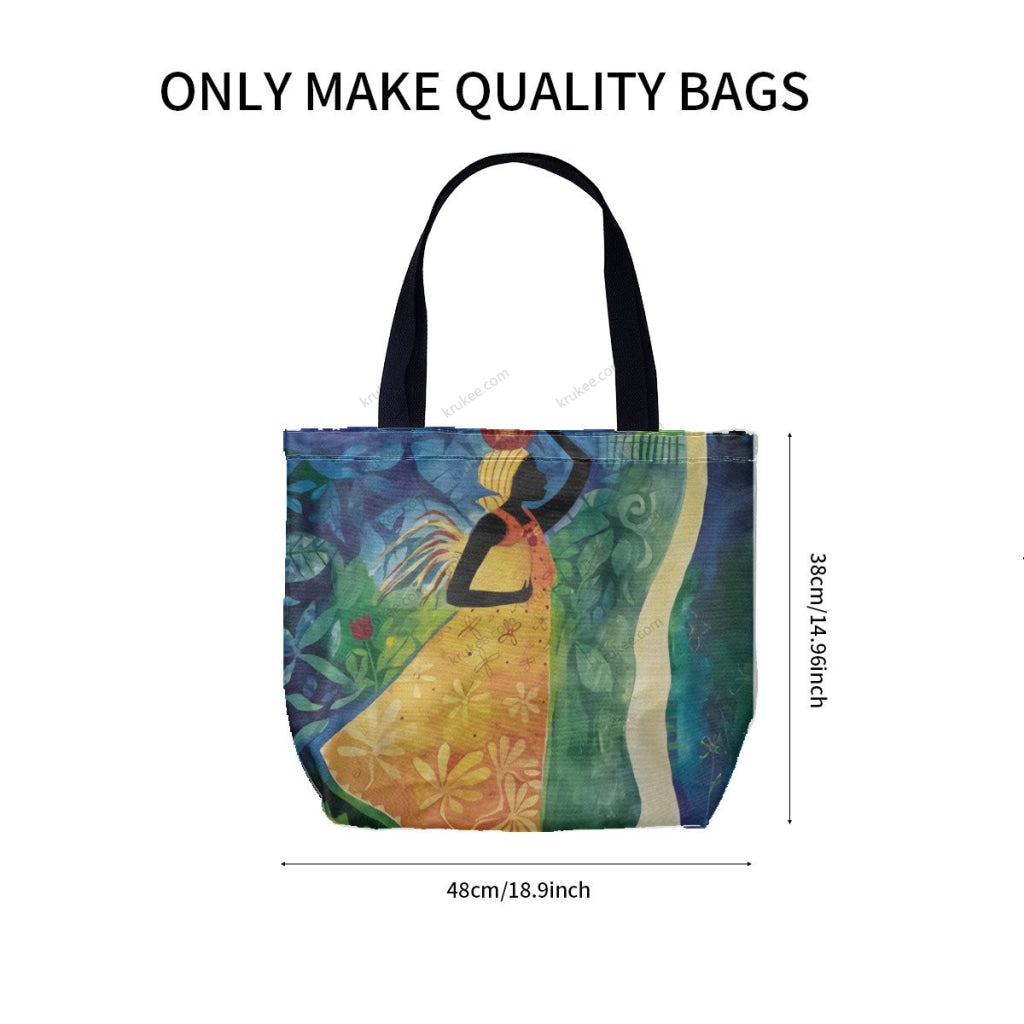 African Culture Art Printcanvas Tote Bag