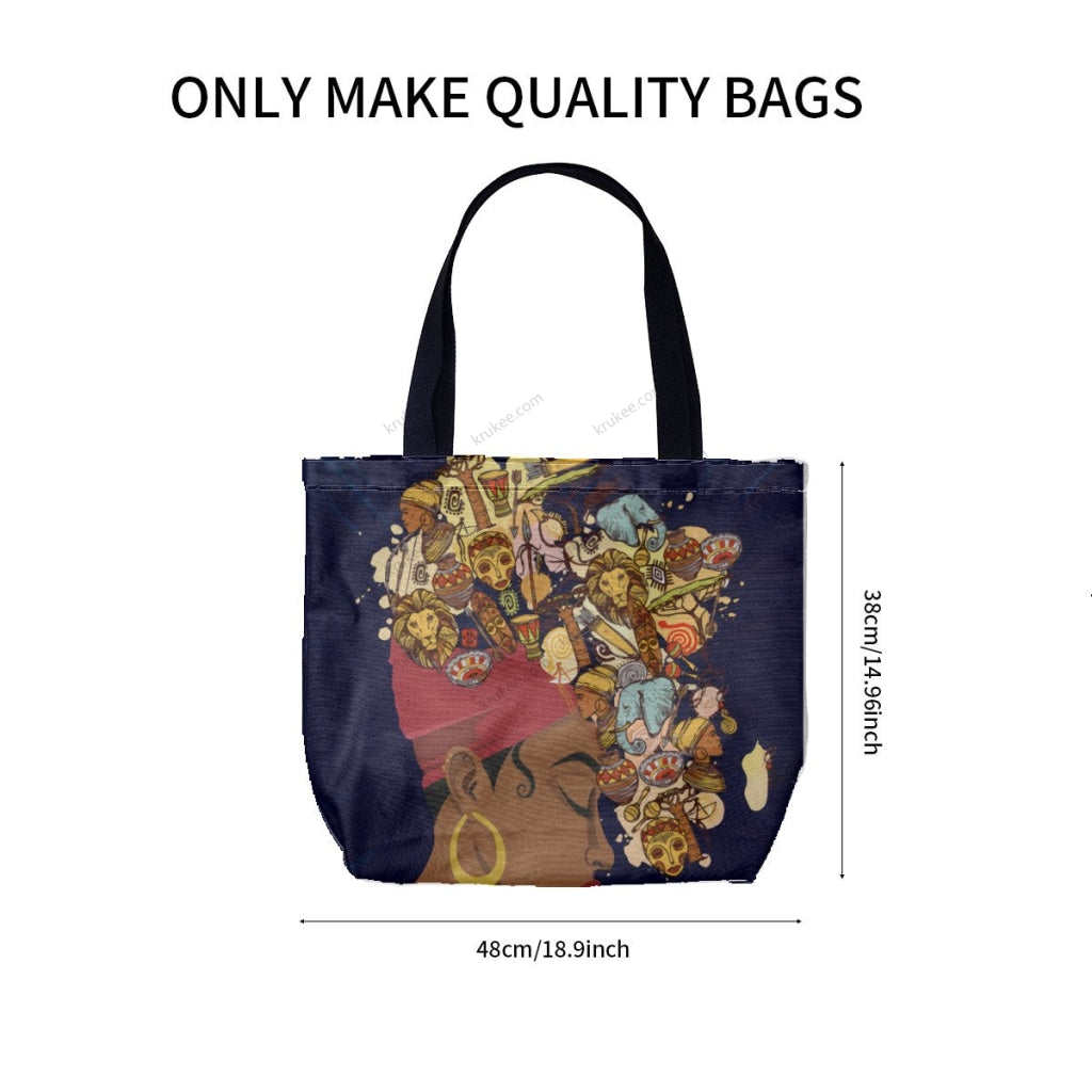 African Culture Art Printcanvas Tote Bag