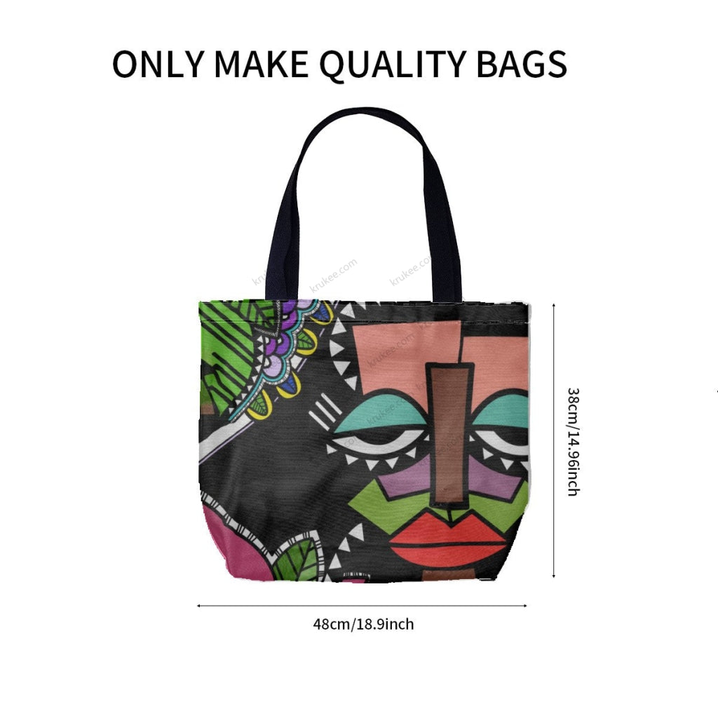 African Culture Art Printcanvas Tote Bag
