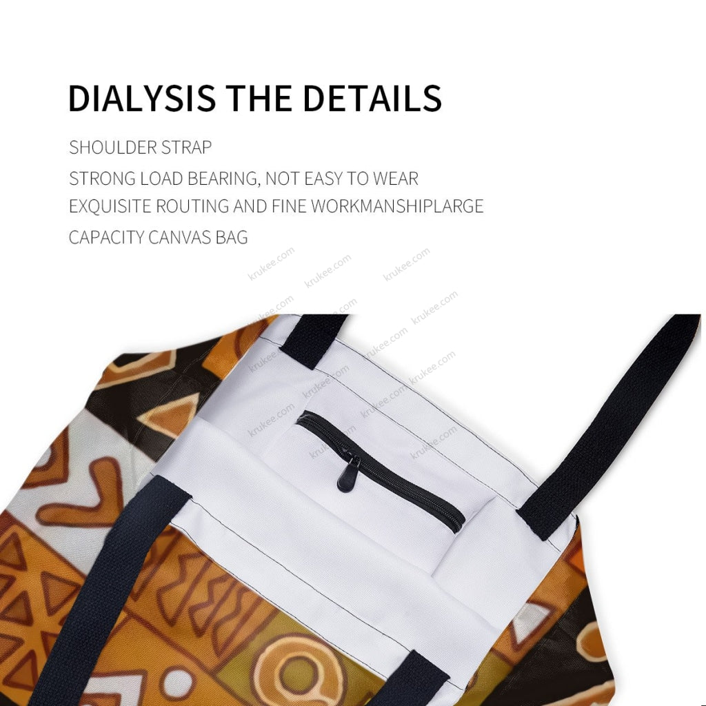 African Culture Art Printcanvas Tote Bag