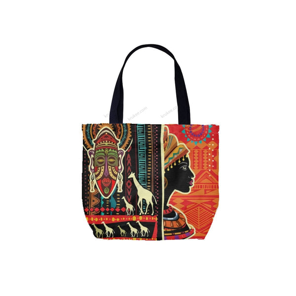 African Culture Art Printcanvas Tote Bag White / One Size