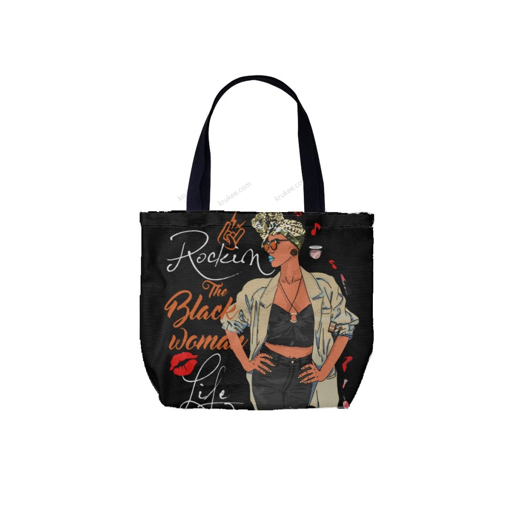 African Culture Art Printcanvas Tote Bag White / One Size