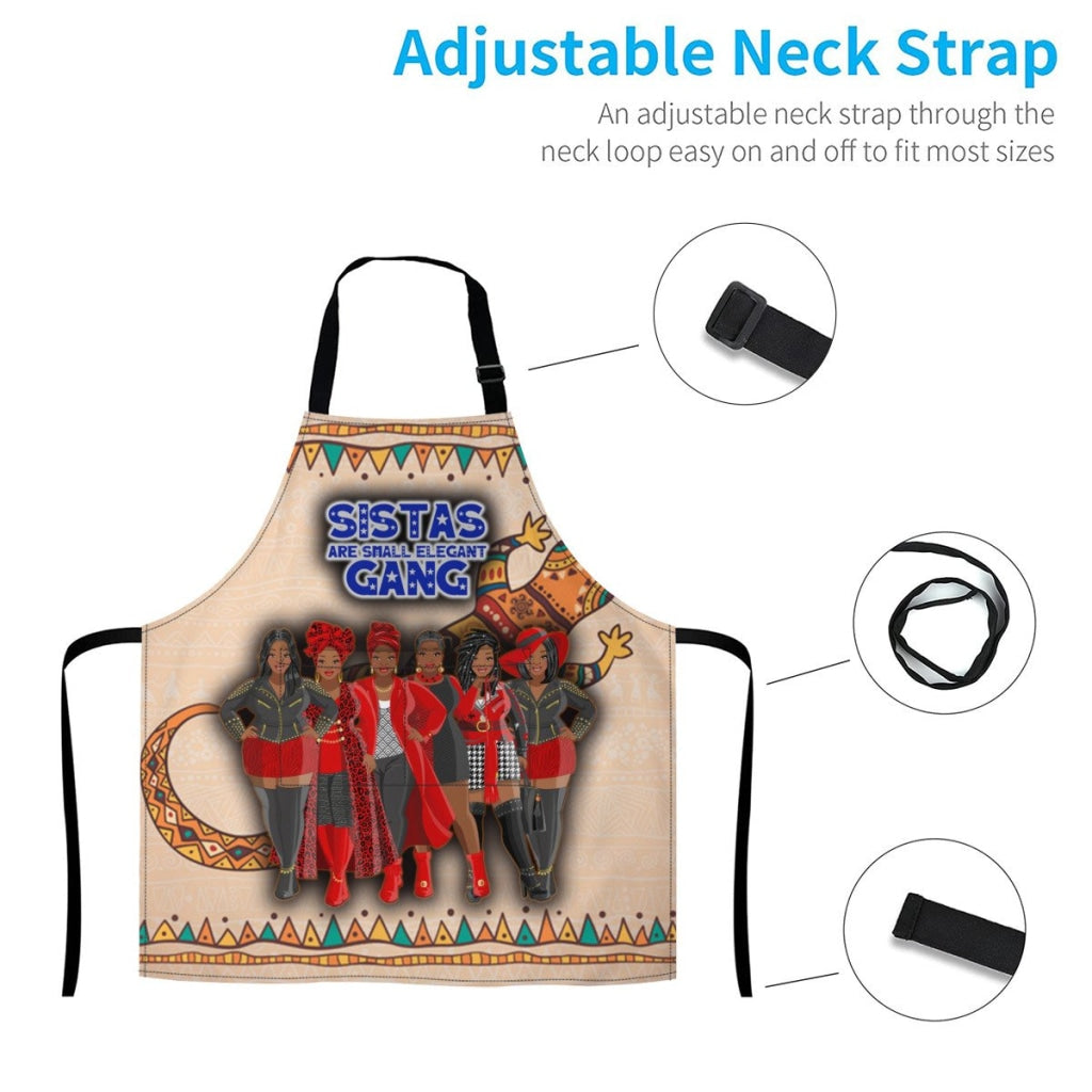 Afro-Art Sistas Are Small Elegant Gang Apron - Plz Note In Order The Number Of Sisters