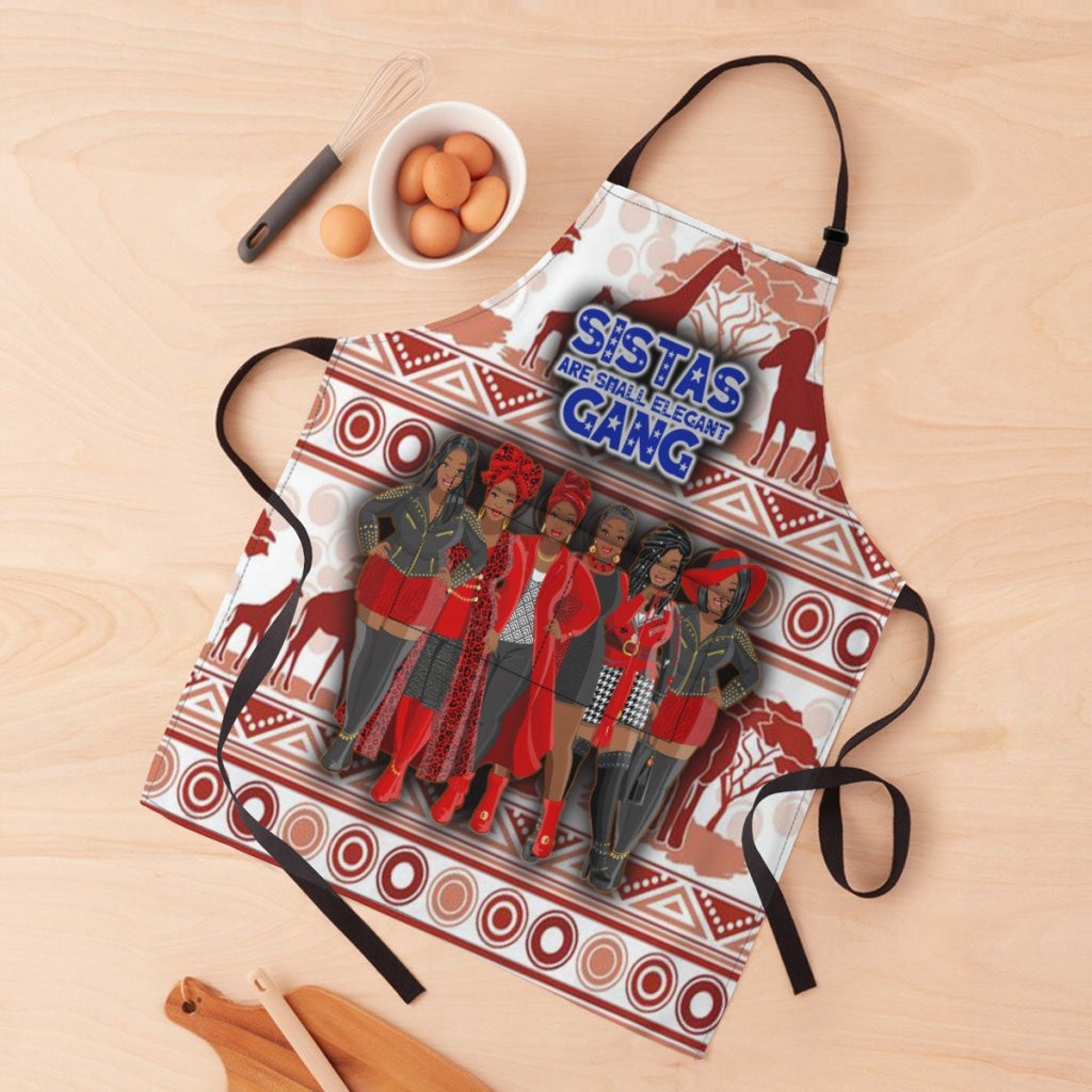 Afro-Art Sistas Are Small Elegant Gang Apron - Plz Note In Order The Number Of Sisters