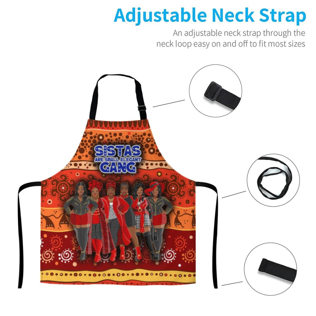 Afro-Art Sistas Are Small Elegant Gang Apron - Plz Note In Order The Number Of Sisters