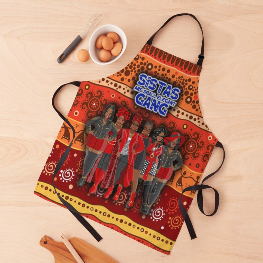 Afro-Art Sistas Are Small Elegant Gang Apron - Plz Note In Order The Number Of Sisters