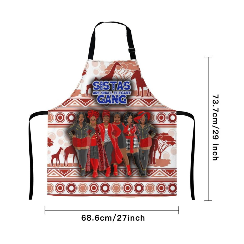 Afro-Art Sistas Are Small Elegant Gang Apron - Plz Note In Order The Number Of Sisters