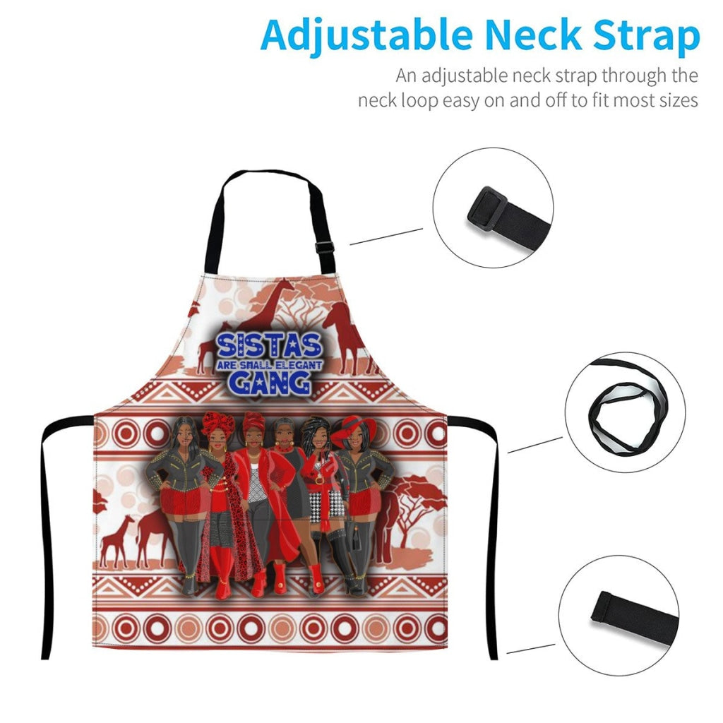 Afro-Art Sistas Are Small Elegant Gang Apron - Plz Note In Order The Number Of Sisters