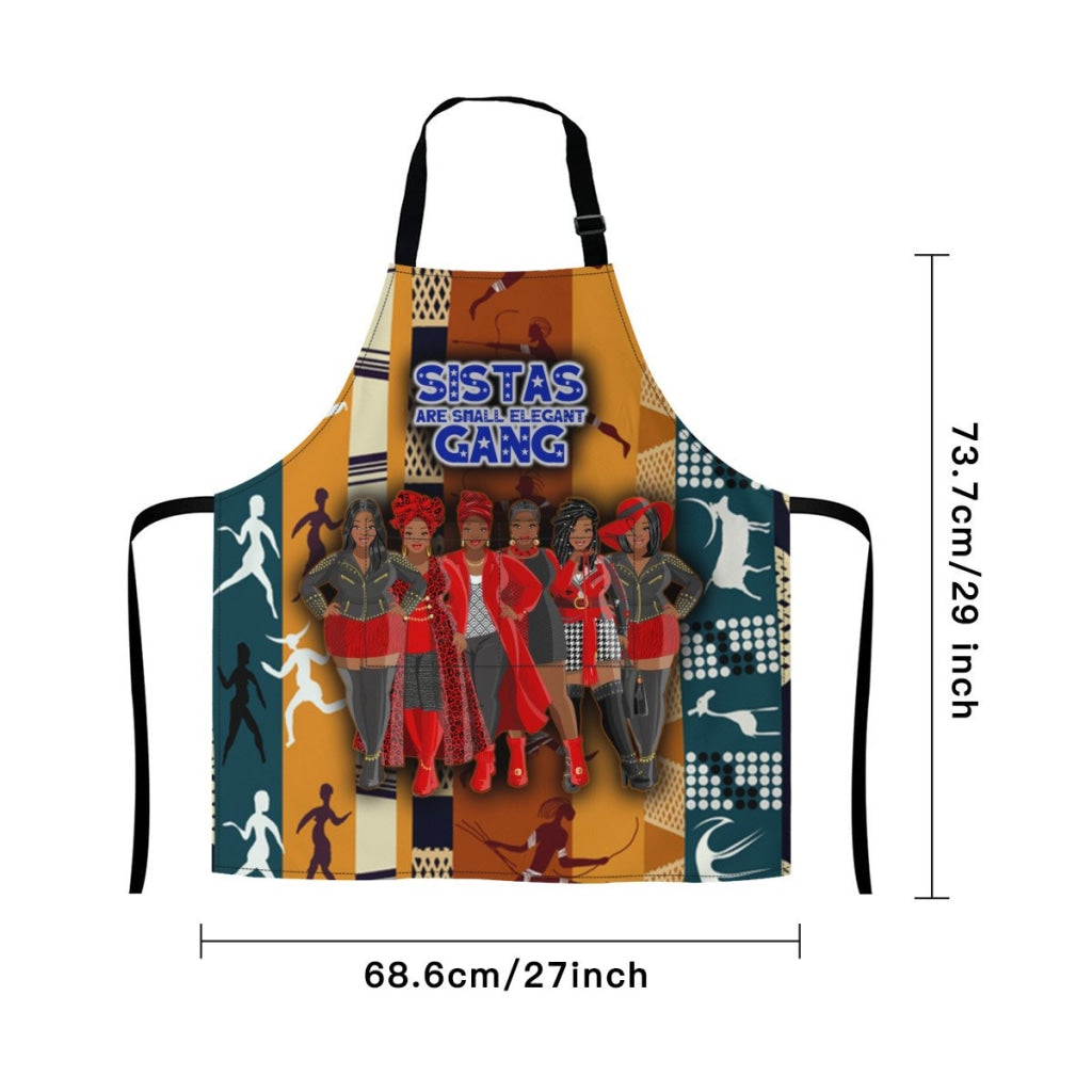 Afro-Art Sistas Are Small Elegant Gang Apron - Plz Note In Order The Number Of Sisters