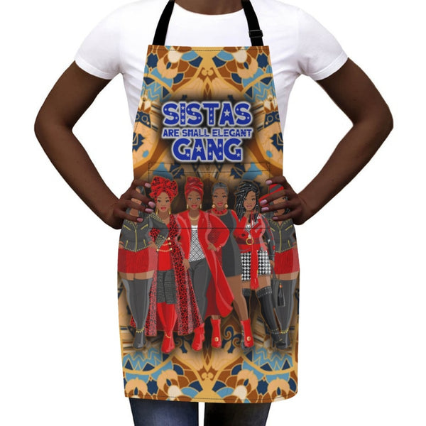 Afro-Art Sistas Are Small Elegant Gang Apron - Plz Note In Order The Number Of Sisters