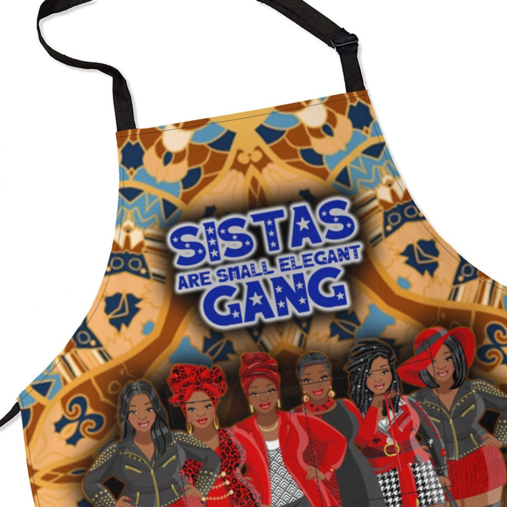 Afro-Art Sistas Are Small Elegant Gang Apron - Plz Note In Order The Number Of Sisters