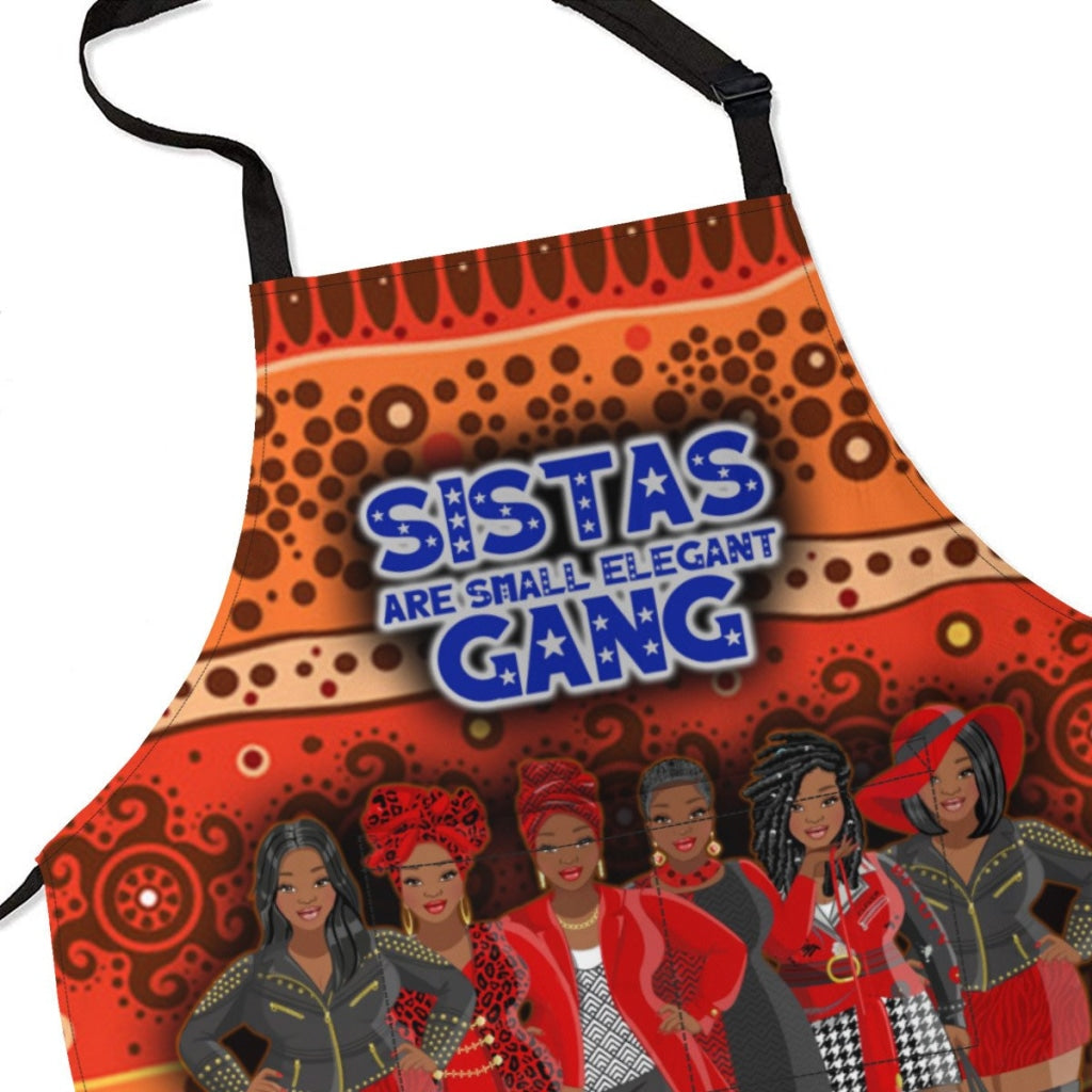 Afro-Art Sistas Are Small Elegant Gang Apron - Plz Note In Order The Number Of Sisters