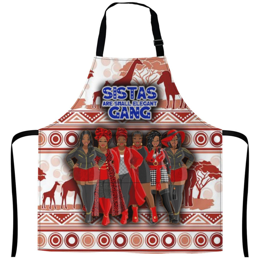 Afro-Art Sistas Are Small Elegant Gang Apron - Plz Note In Order The Number Of Sisters White / One