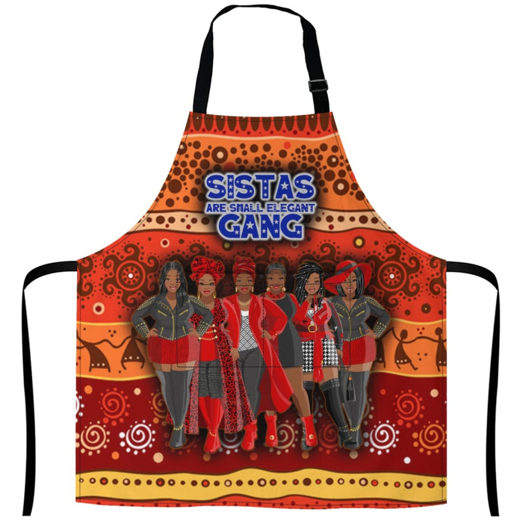 Afro-Art Sistas Are Small Elegant Gang Apron - Plz Note In Order The Number Of Sisters White / One