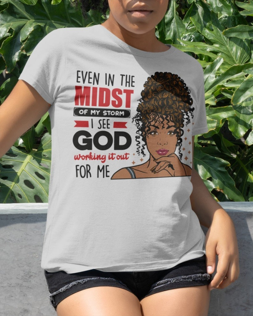 Afro Boss Goddess - Black Woman Classic T-Shirt Lightgrey / Xs T