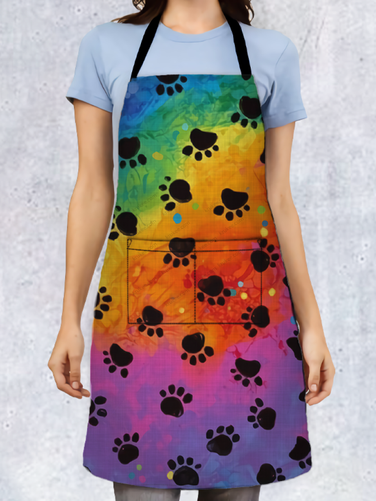 Animal Footprints Color Apron