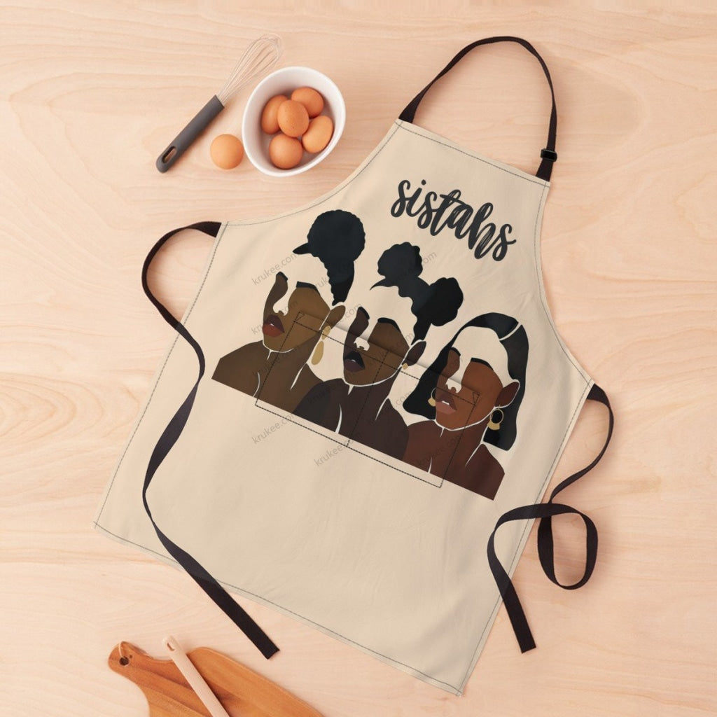 Apron For Sistas White / One Size