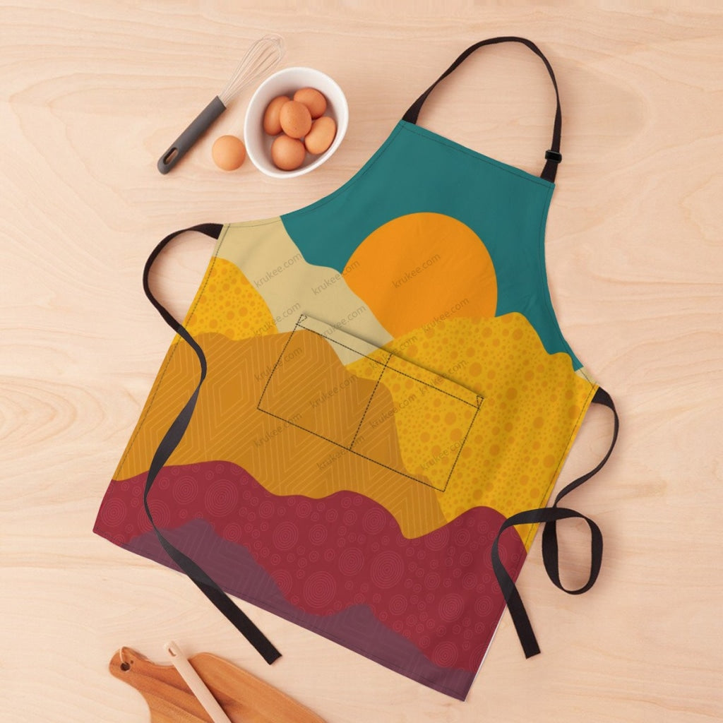 Autumn Art Print Apron White / One Size