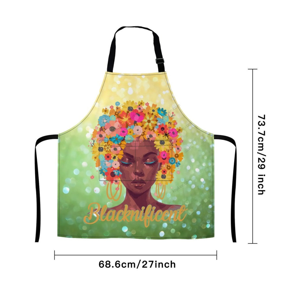 Beautiful Black Girl Printed Apron