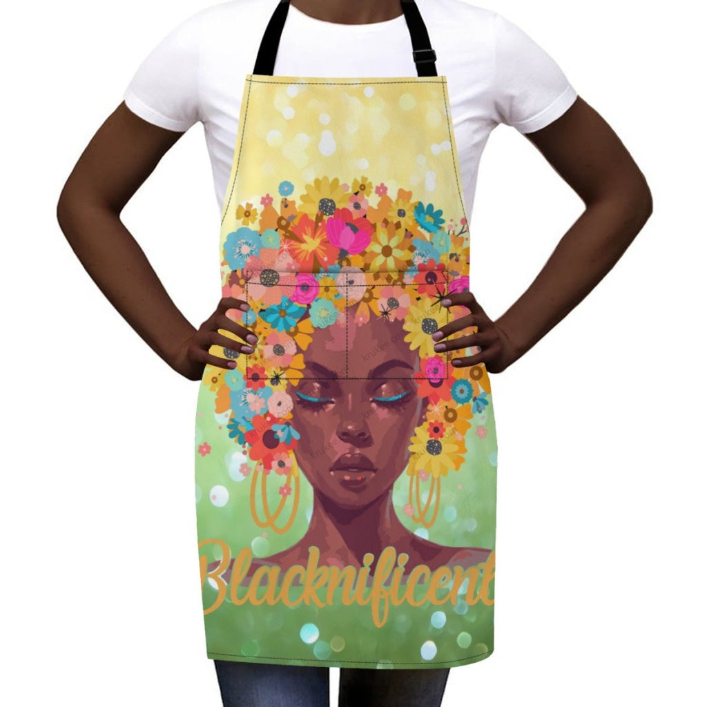 Beautiful Black Girl Printed Apron