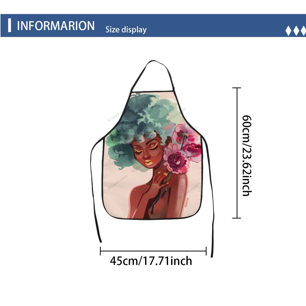 Beautiful Black Girl Printed Kids Apron