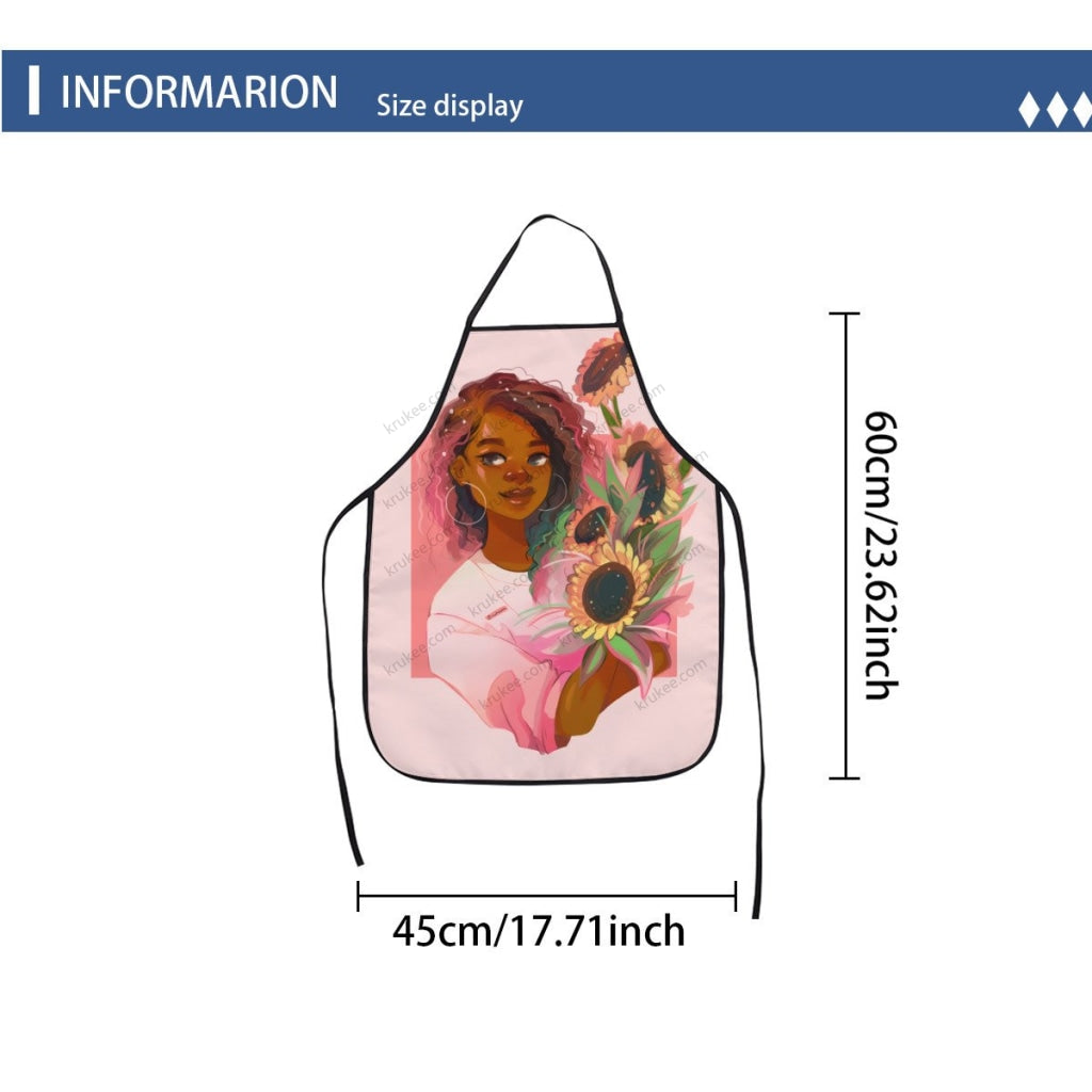 Beautiful Black Girl Printed Kids Apron