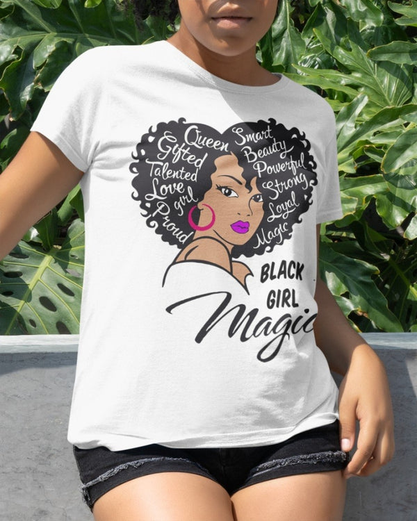 Black Magic Girl Classic T-Shirt White / Xs T