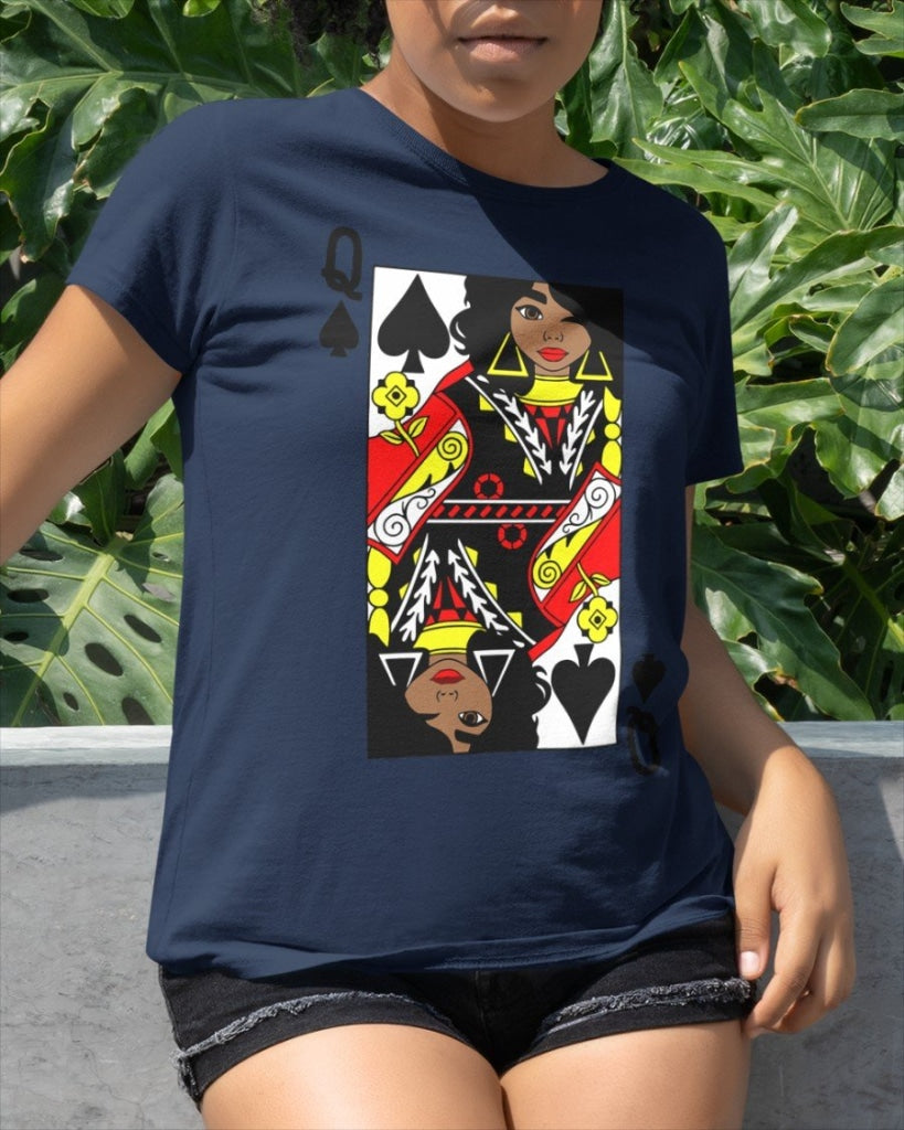 Black Queen Classic T-Shirt Navy / Xs T