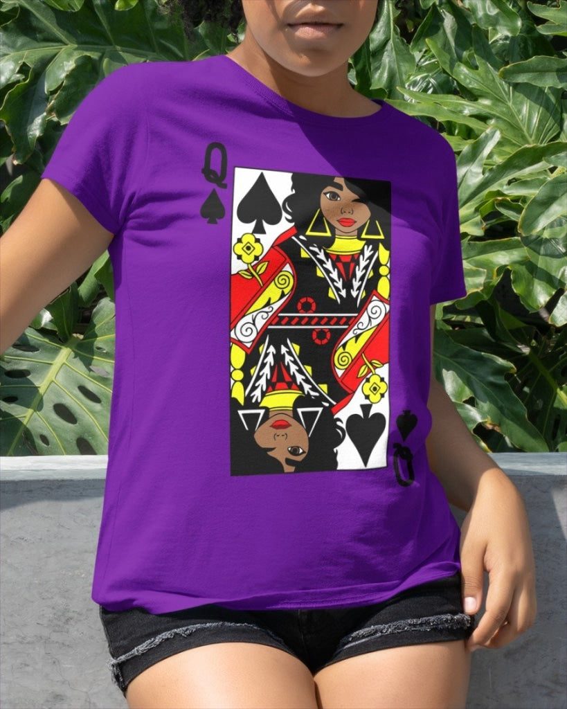 Black Queen Classic T-Shirt Purple / Xs T