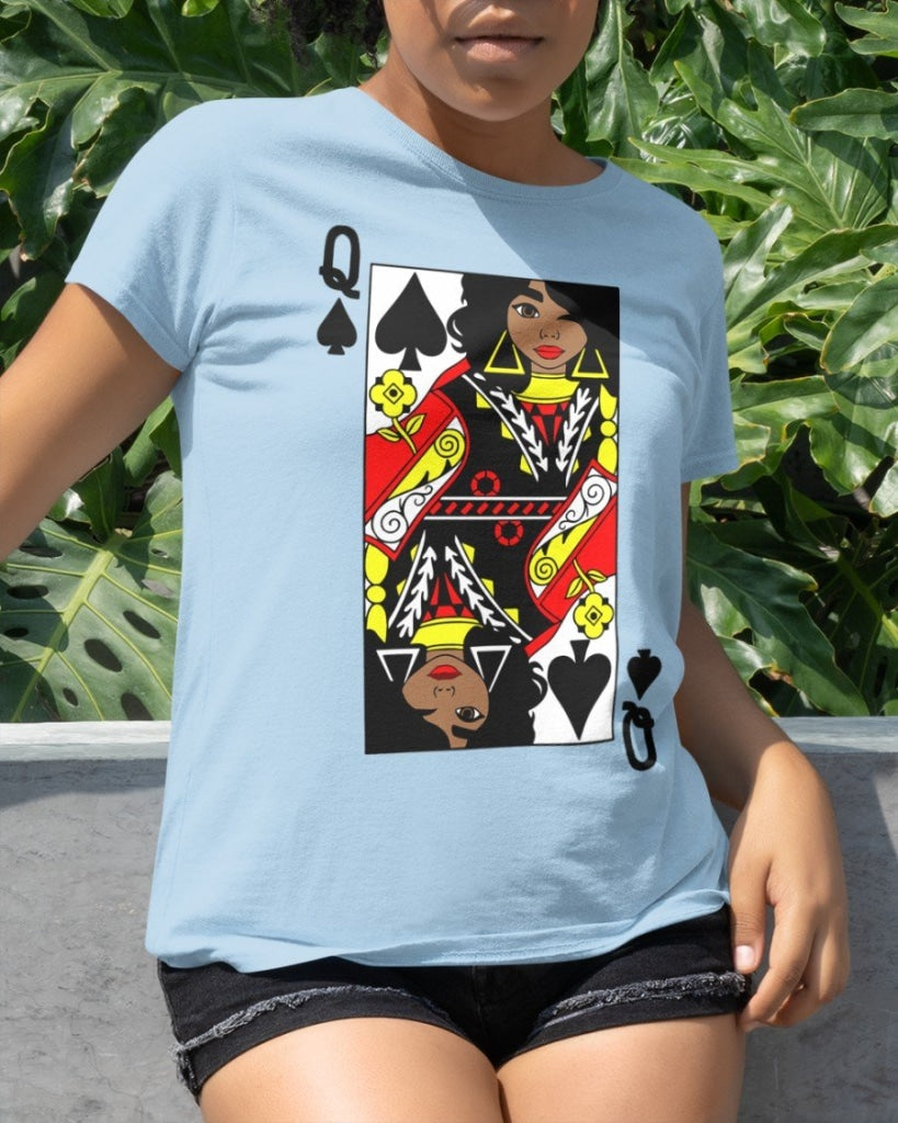 Black Queen Classic T-Shirt Sky Blue / Xs T