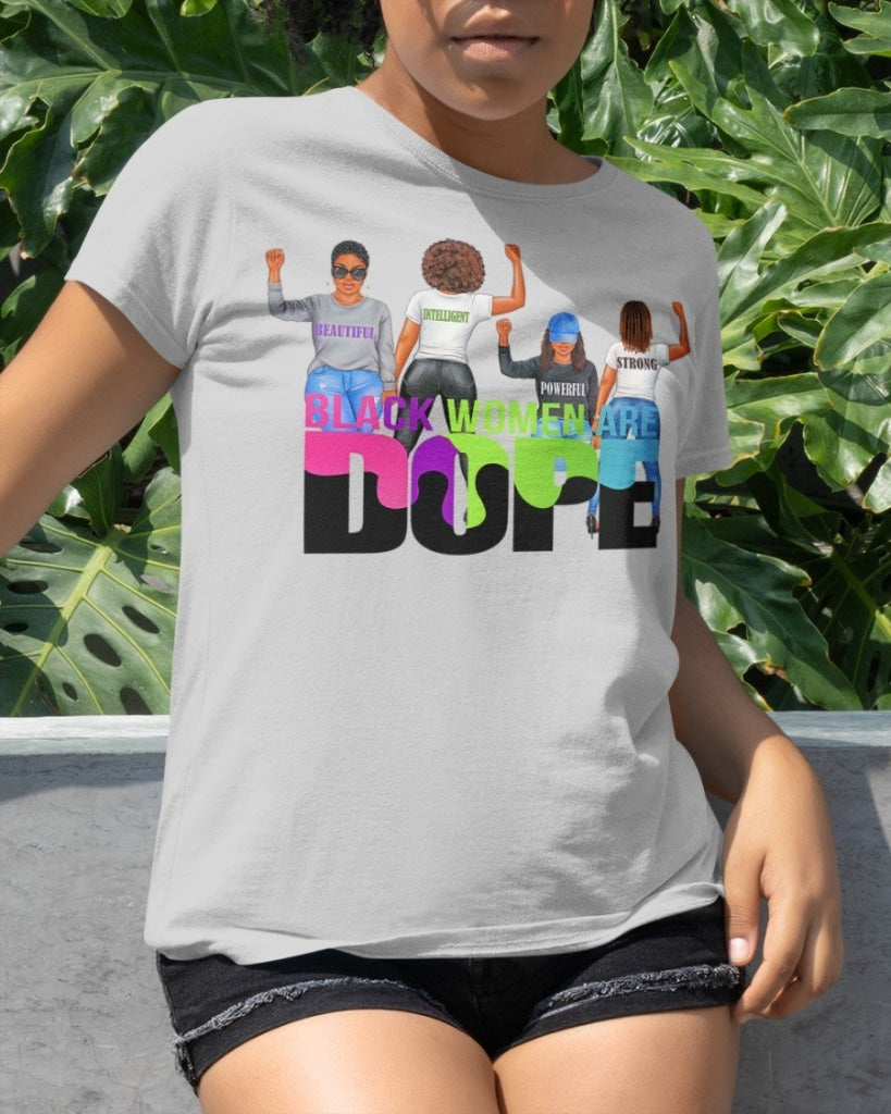 Black Woman Are Dope Classic T-Shirt Lightgrey / Xs T