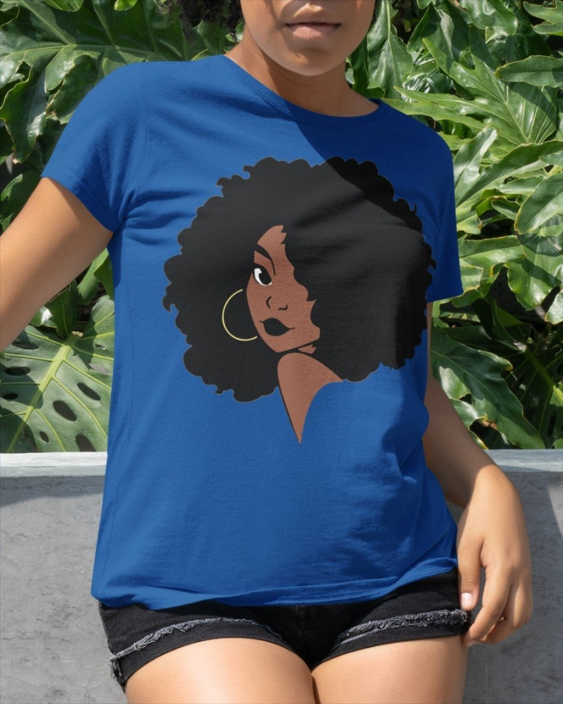 Black Woman Classic T-Shirt Royalblue / Xs T