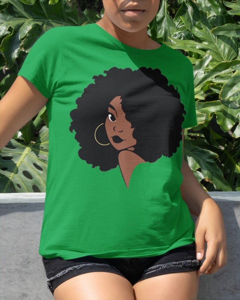 Black Woman Classic T-Shirt The Irish Green / Xs T