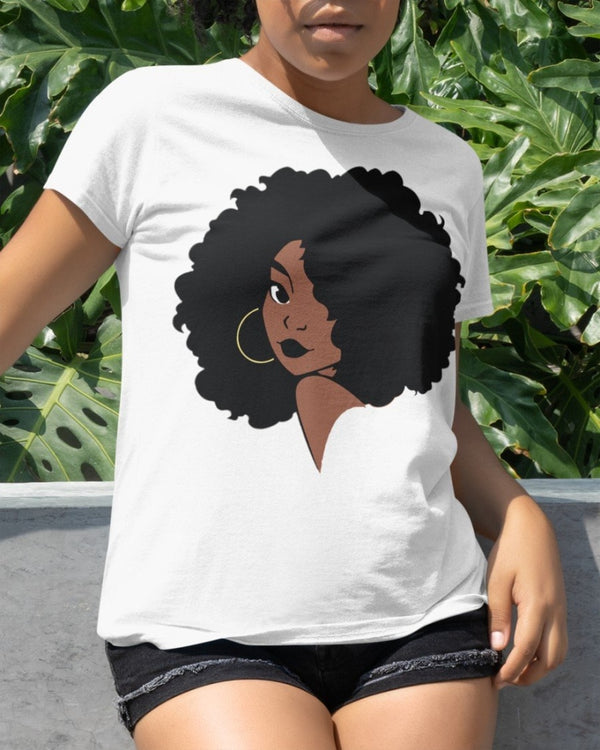 Black Woman Classic T-Shirt White / Xs T
