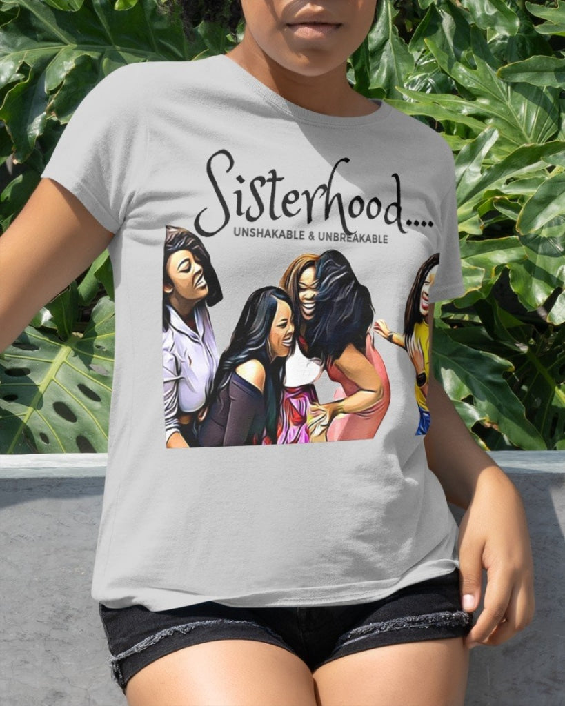 Black Woman - Sisterhood Classic T-Shirt Lightgrey / Xs T