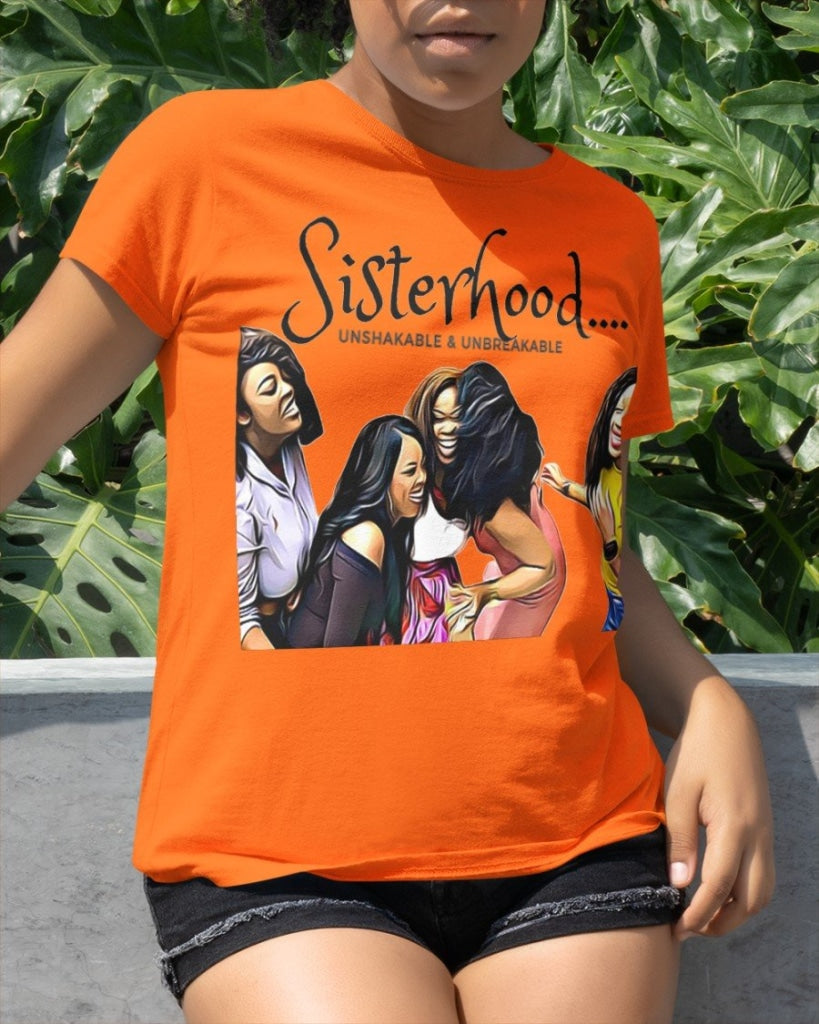Black Woman - Sisterhood Classic T-Shirt Orange / Xs T