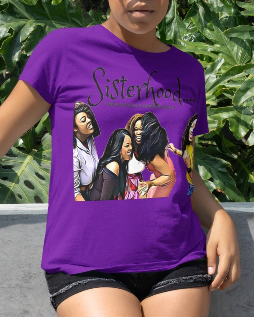 Black Woman - Sisterhood Classic T-Shirt Purple / Xs T
