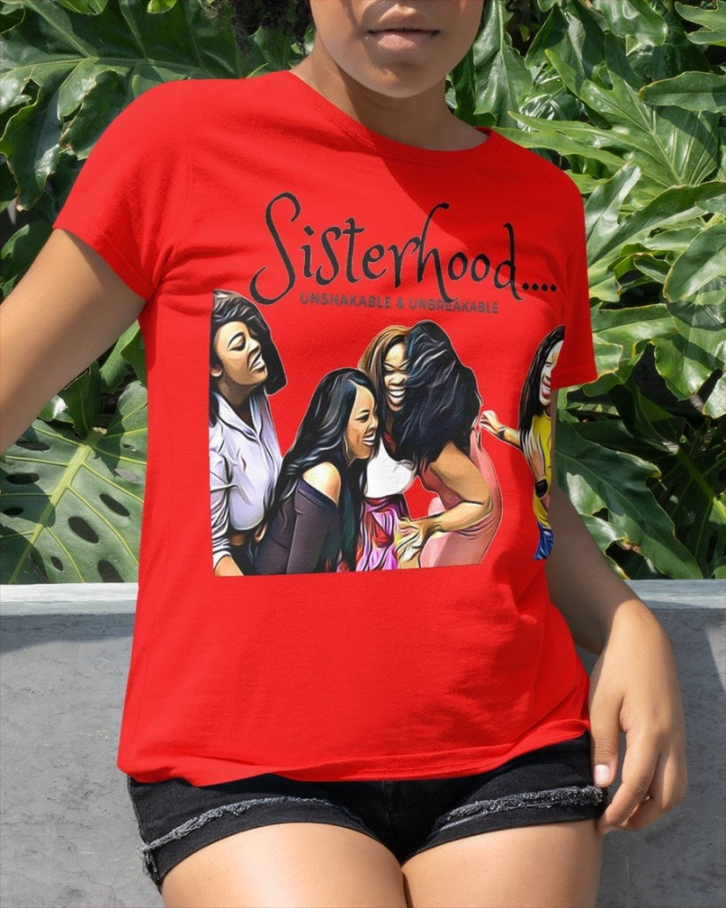 Black Woman - Sisterhood Classic T-Shirt Red / Xs T