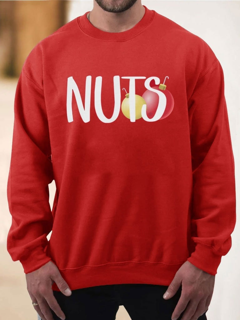 Chest Nuts Christmas Matching Sweatshirt Red / Mens S Sweatshirt
