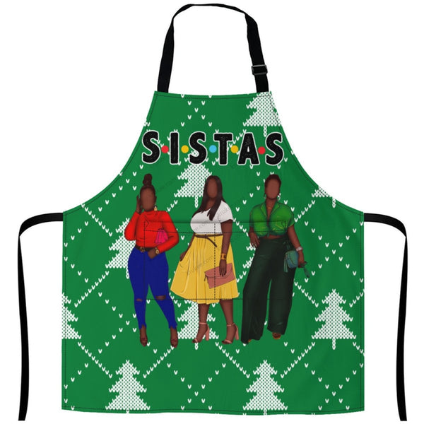 Christmas Apron For Sistas (13) One Size